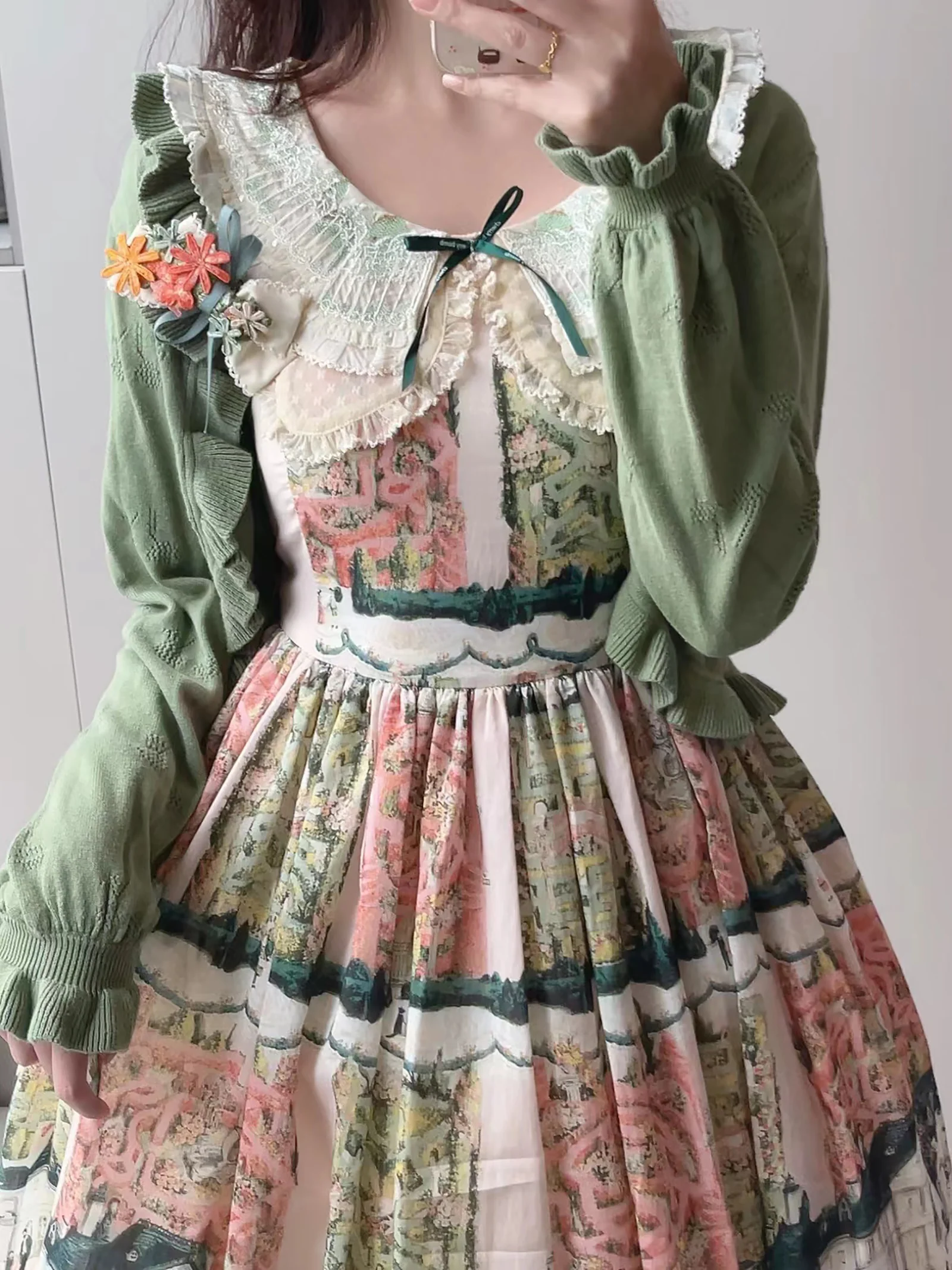 Sweet Lolita Coat Long-sleeved Cotton Cardigan - Image 26