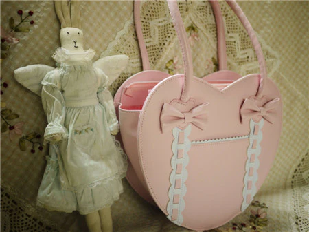 Satin Bridge - Heart-shape Lolita Bag - Image 4