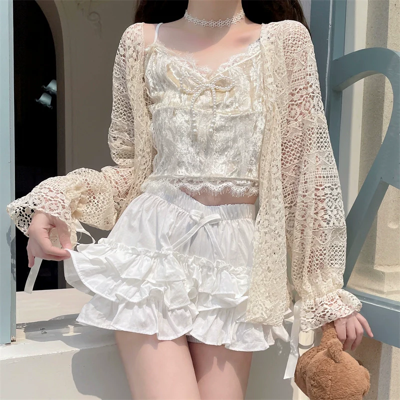 Daily Lolita Bloomers Anti-Exposure Pink Ruffle Safety Shorts - Image 25