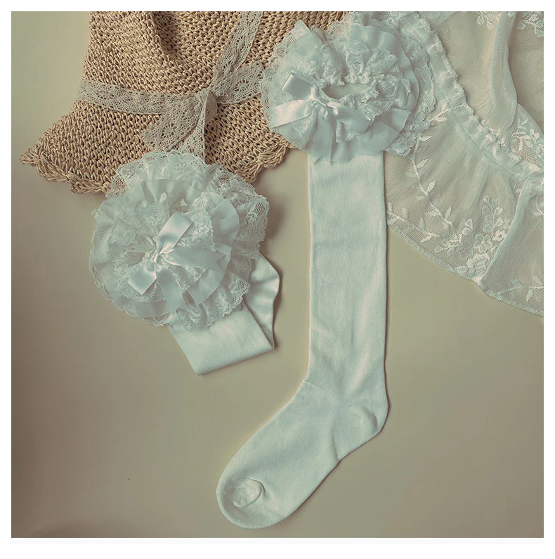 Lolita Bow Cotton Socks Lace Socks - Image 7