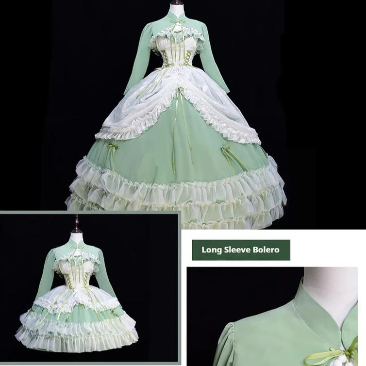Daydream Whisper - Toting Basil - Wedding Lolita Dress Accessories Bolero Necklace Cuffs Side Clip - Image 12