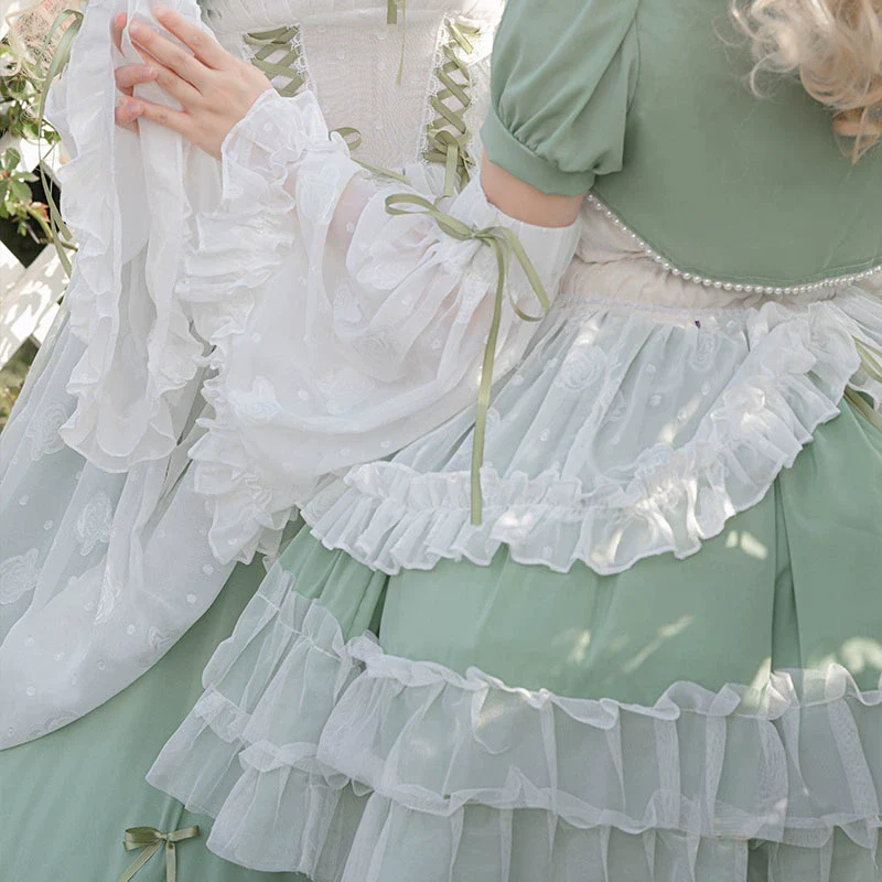 Daydream Whisper - Toting Basil - Wedding Lolita Dress Accessories Bolero Necklace Cuffs Side Clip - Image 8