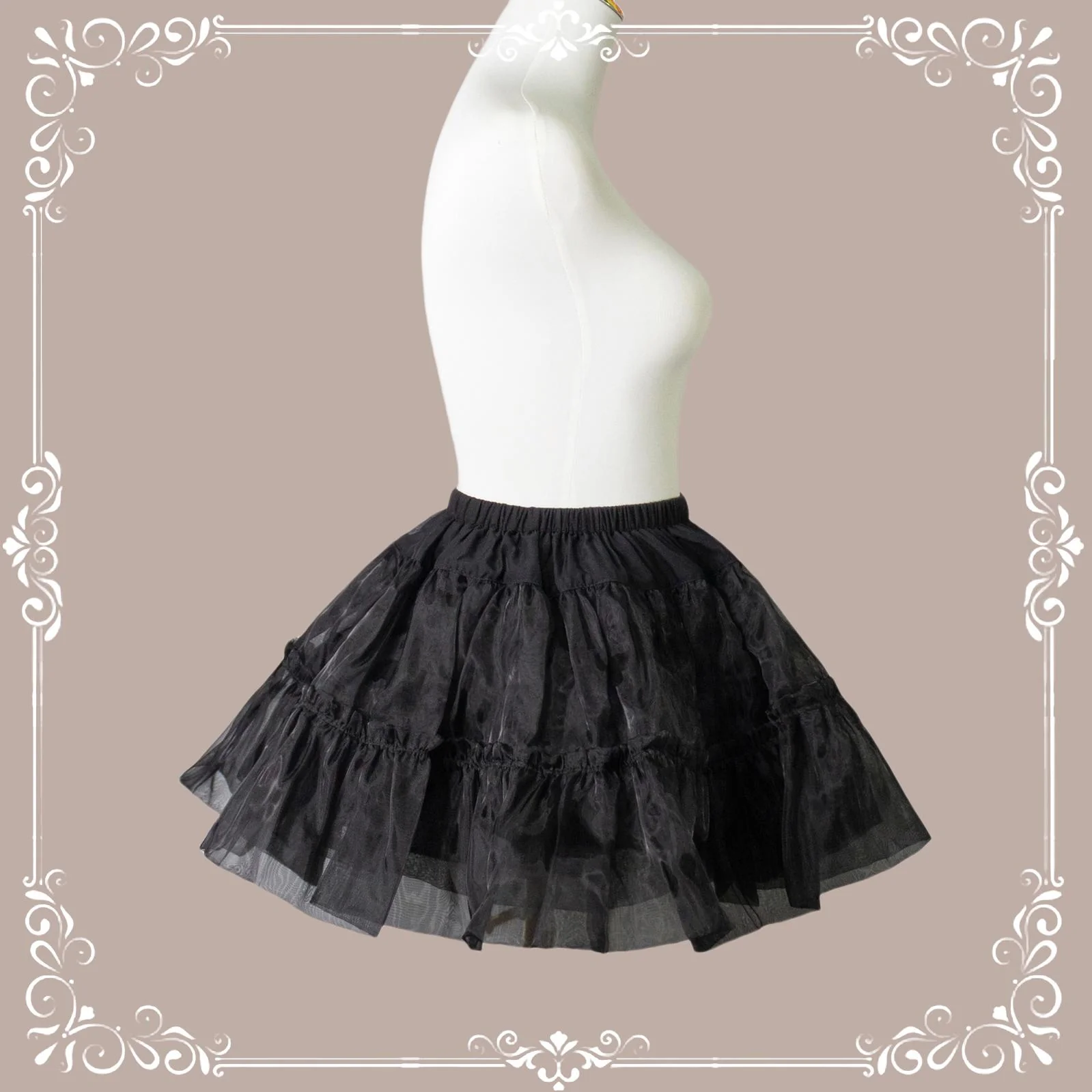 Short A Line Petticoat Collection, 13.8" (35 cm) Length, Mini to Extreme Puffy - Image 10