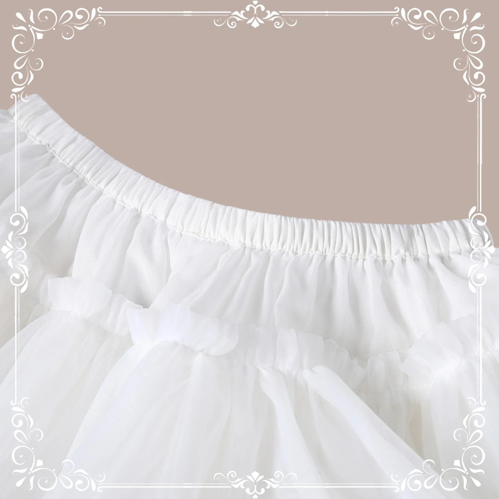 Short A Line Petticoat Collection, 13.8" (35 cm) Length, Mini to Extreme Puffy - Image 13