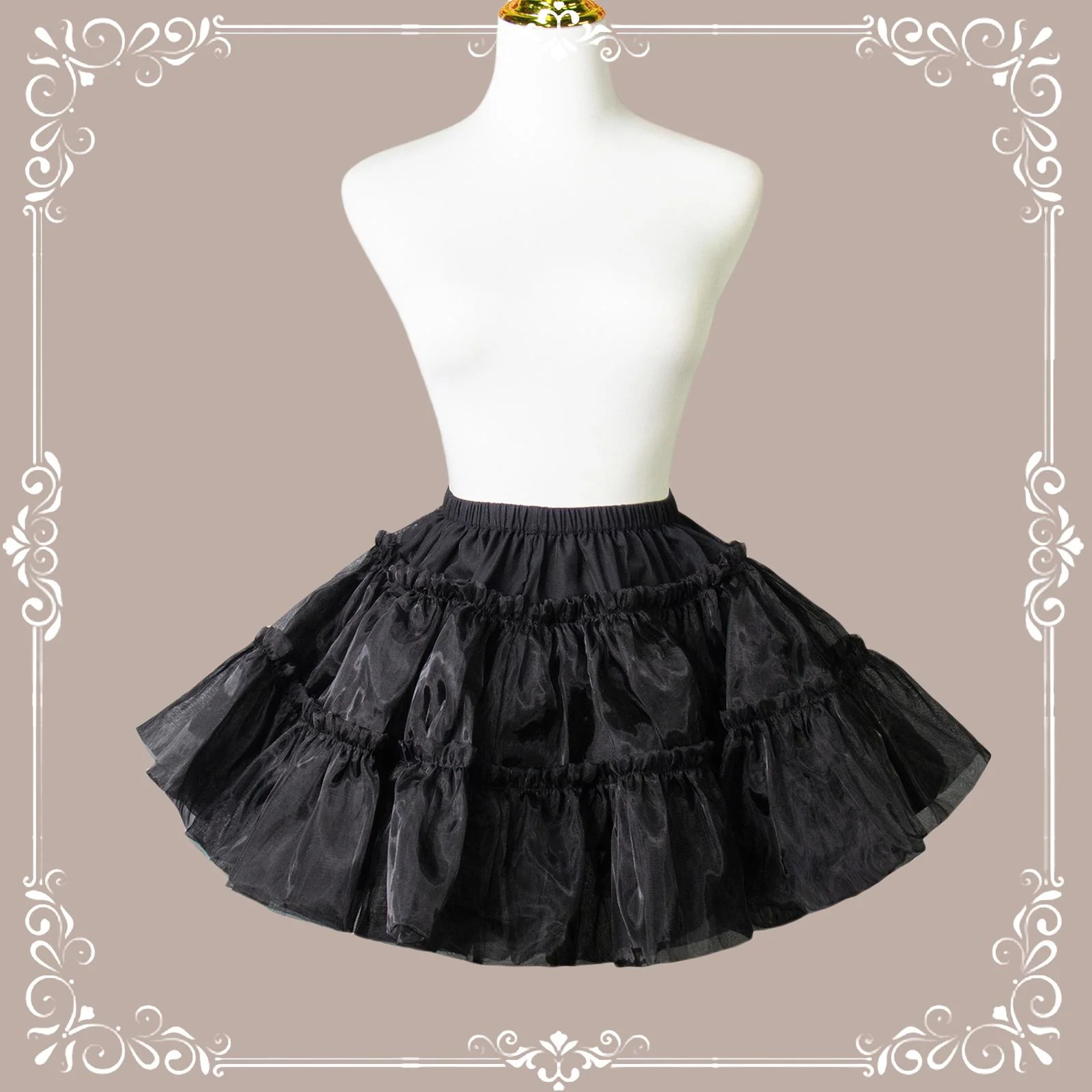 Short A Line Petticoat Collection, 13.8" (35 cm) Length, Mini to Extreme Puffy - Image 15