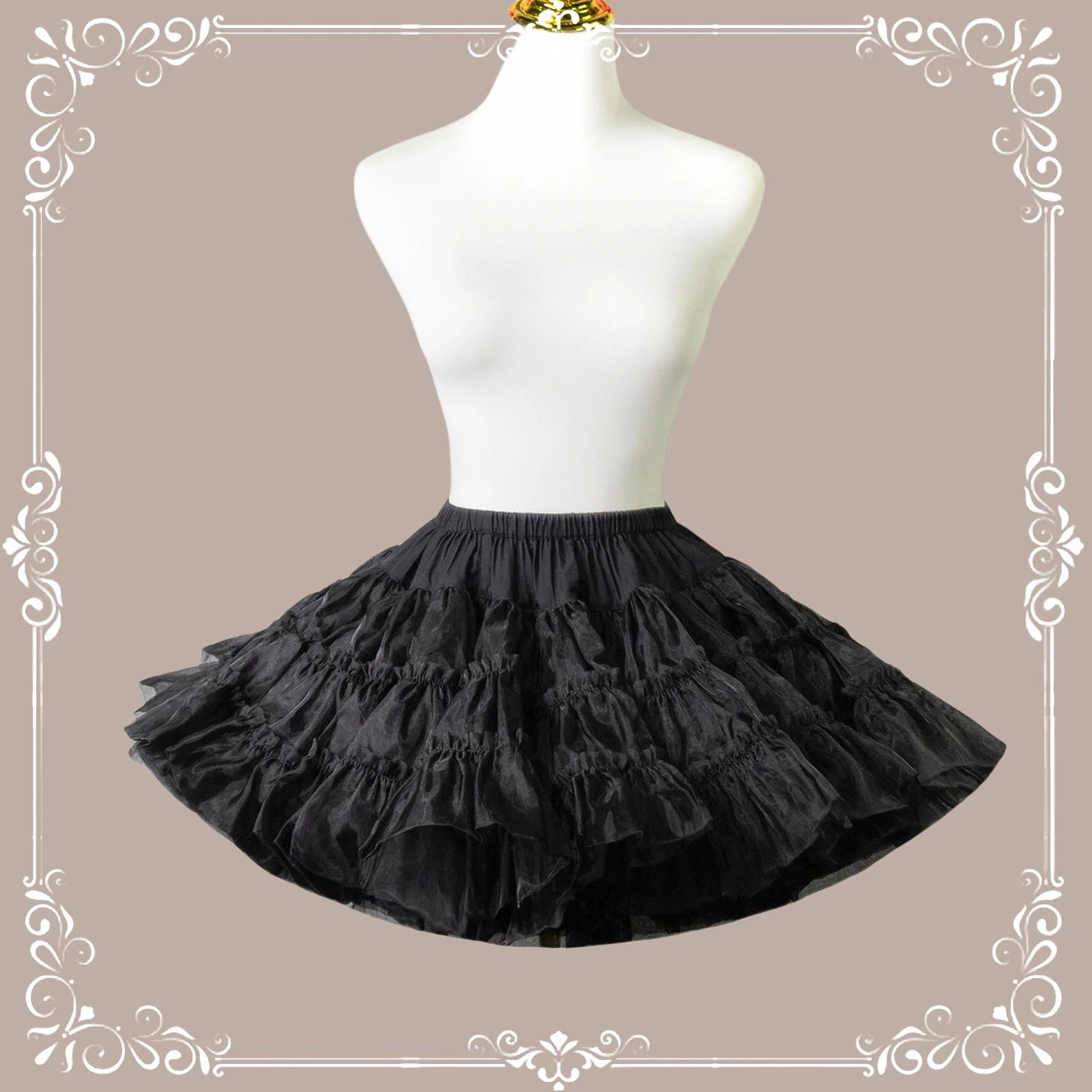 Short A Line Petticoat Collection, 13.8" (35 cm) Length, Mini to Extreme Puffy - Image 17