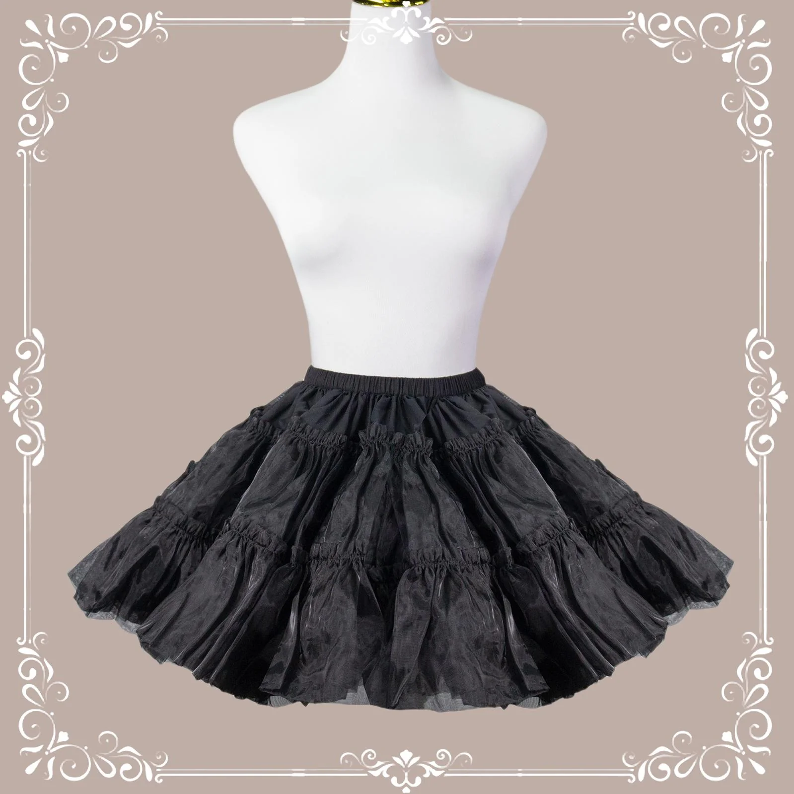 Short A Line Petticoat Collection, 13.8" (35 cm) Length, Mini to Extreme Puffy - Image 18