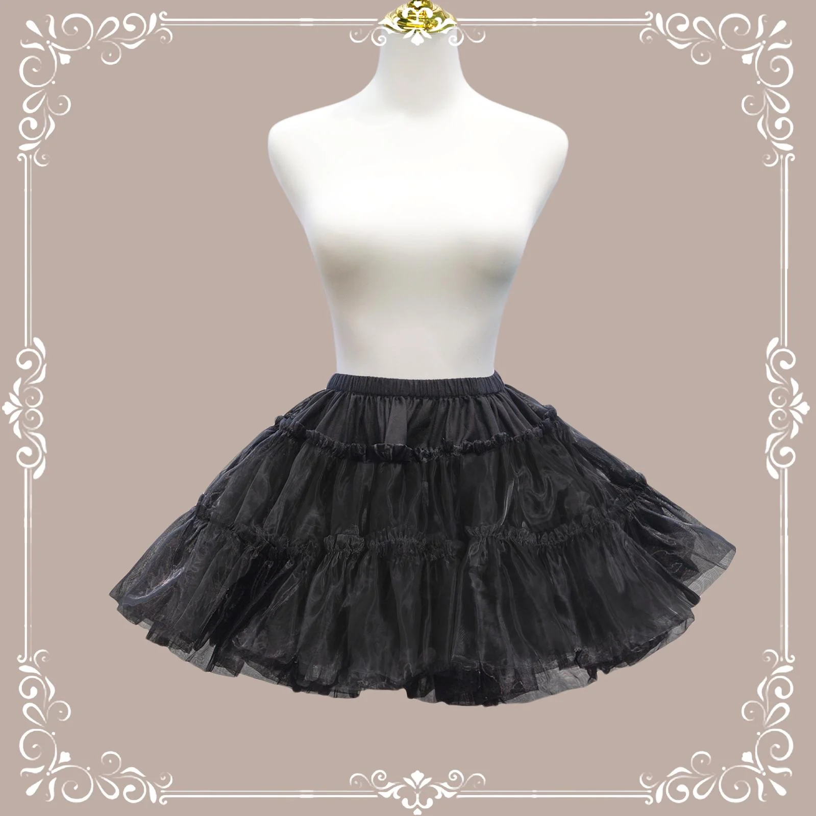 Short A Line Petticoat Collection, 13.8" (35 cm) Length, Mini to Extreme Puffy - Image 9