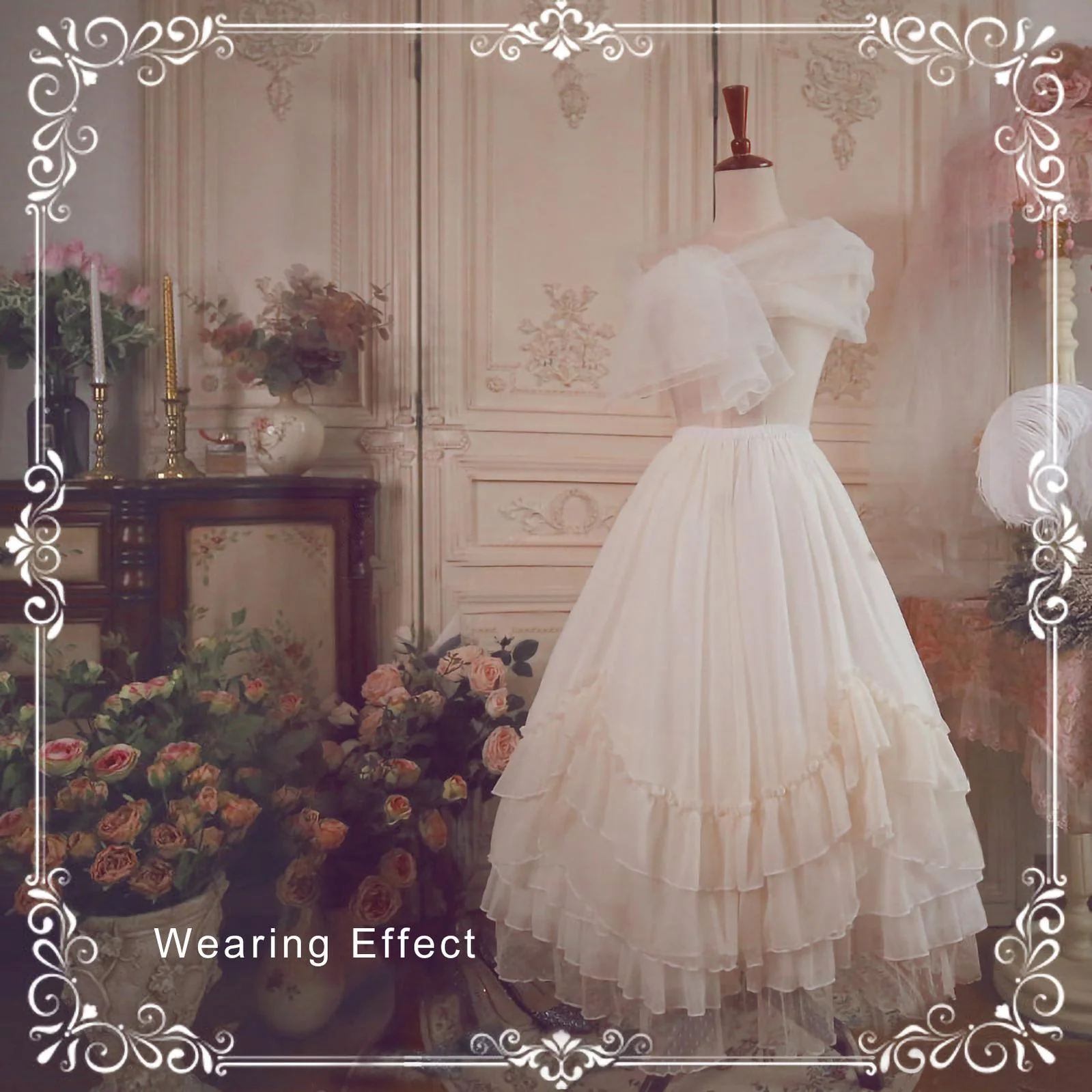 A Line Daily Wear Petticoat, 23.6" (60 cm), Cotton Lining - Image 3
