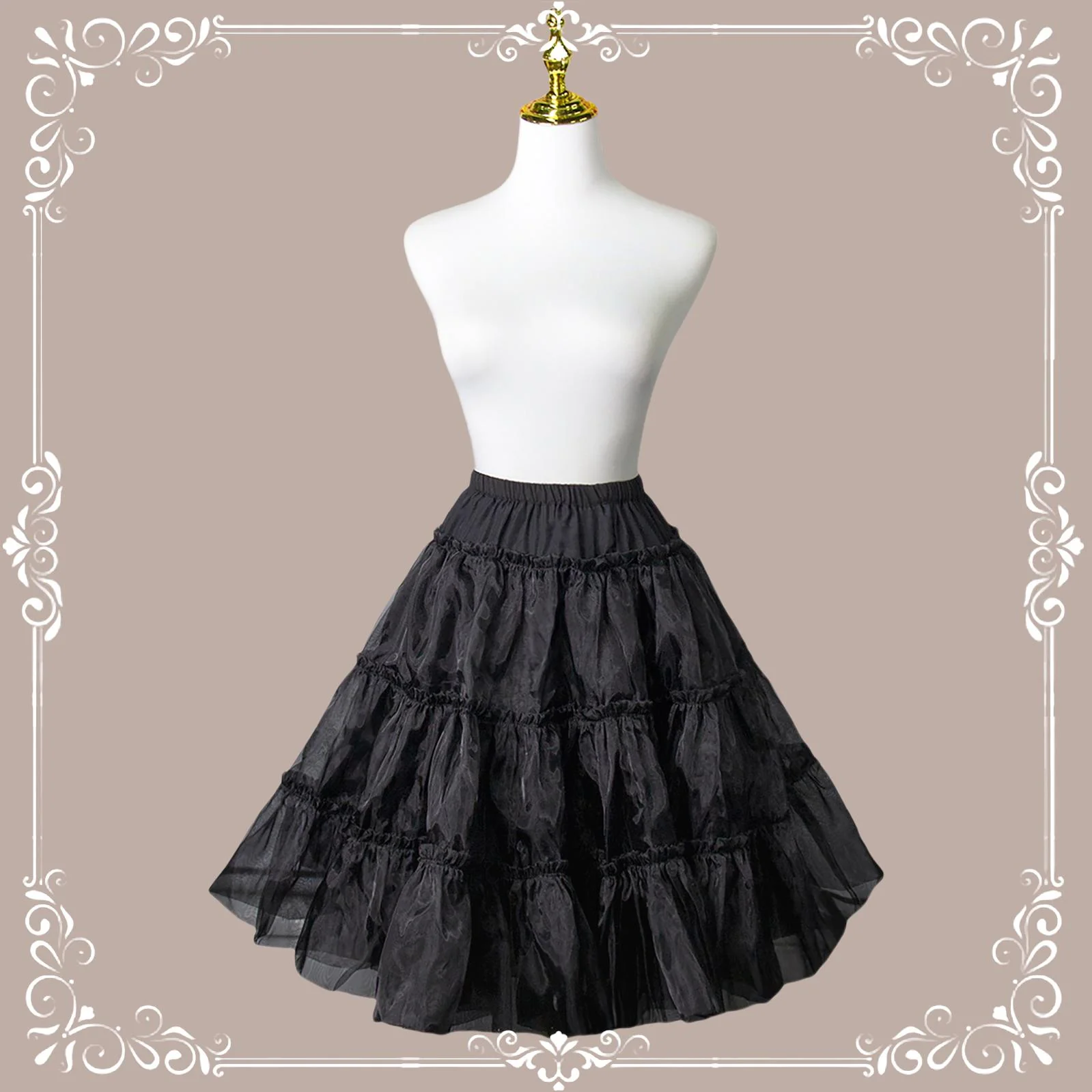 A Line Daily Wear Petticoat, 23.6" (60 cm), Cotton Lining - Image 6
