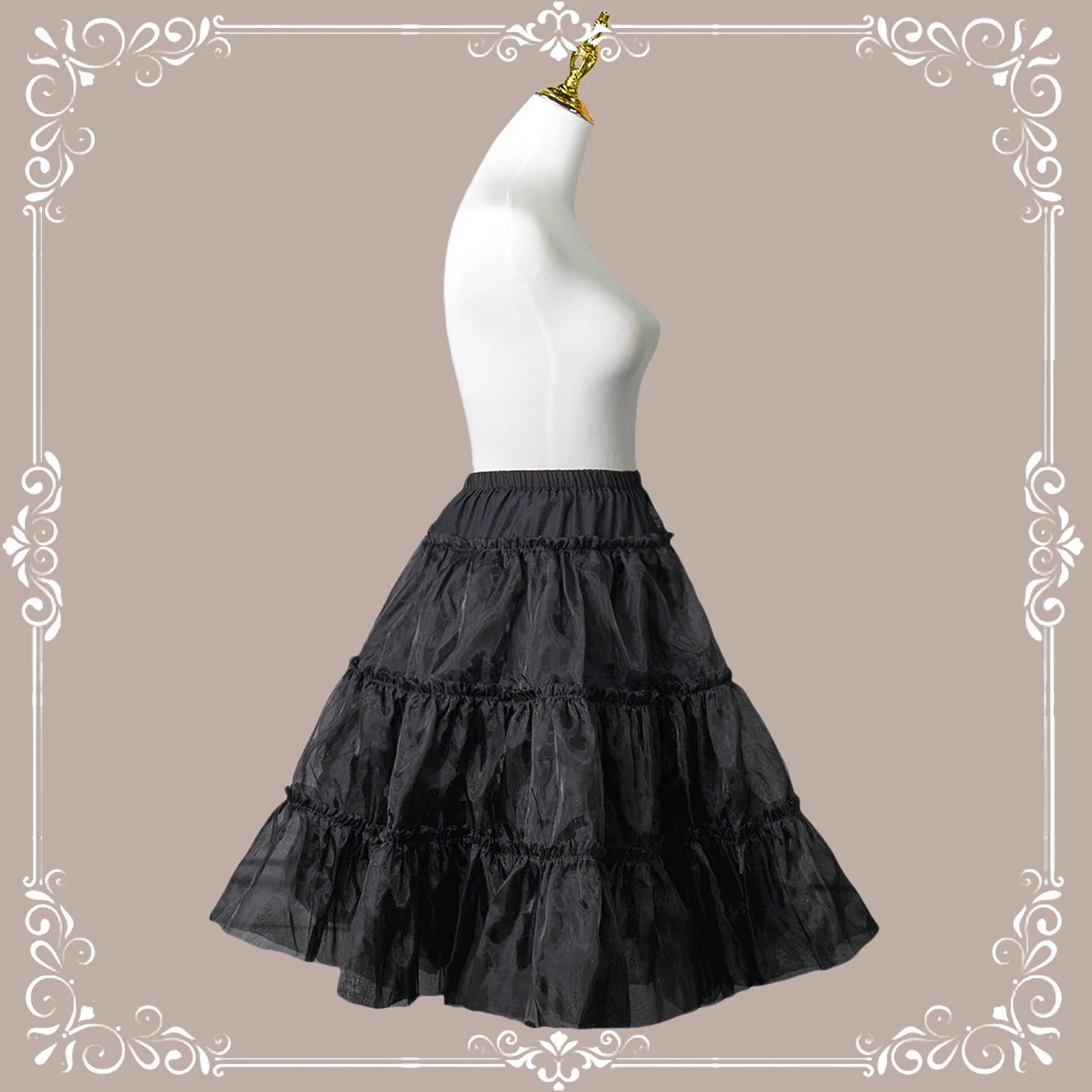 A Line Daily Wear Petticoat, 23.6" (60 cm), Cotton Lining - Image 7