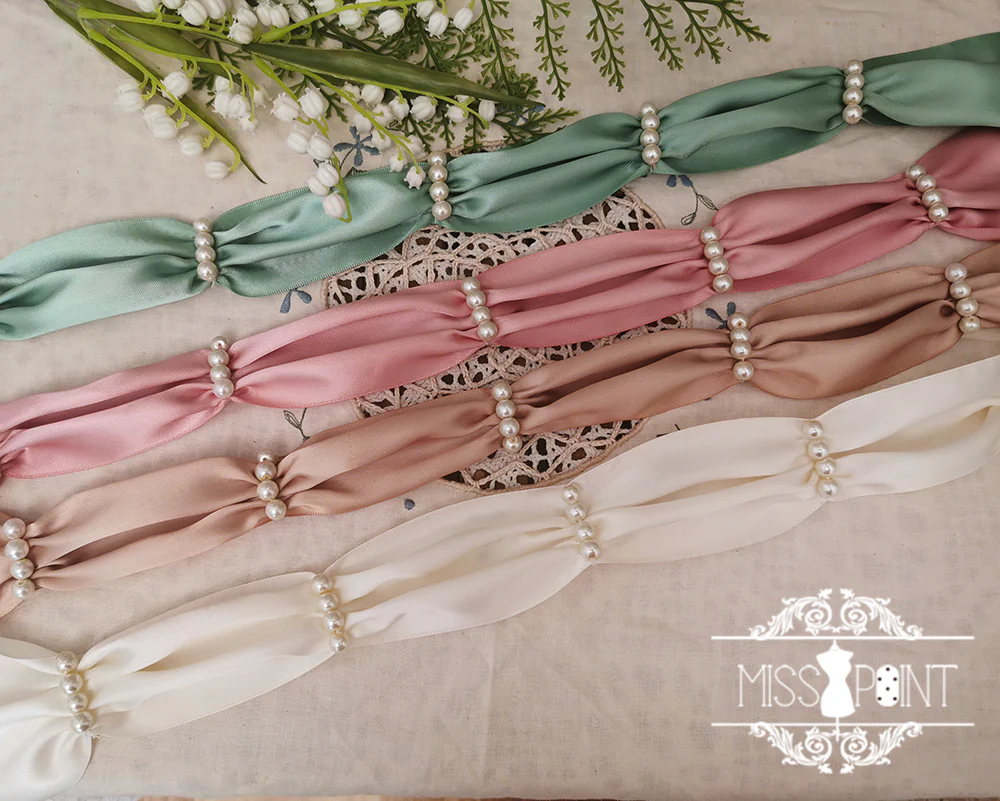 Miss point - Sally's Garden - Lolita Flower Bow Lace Necklace - Image 11