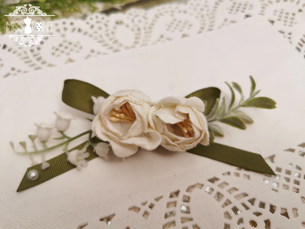 Miss point - Sally's Garden - Lolita Flower Bow Lace Necklace - Image 14