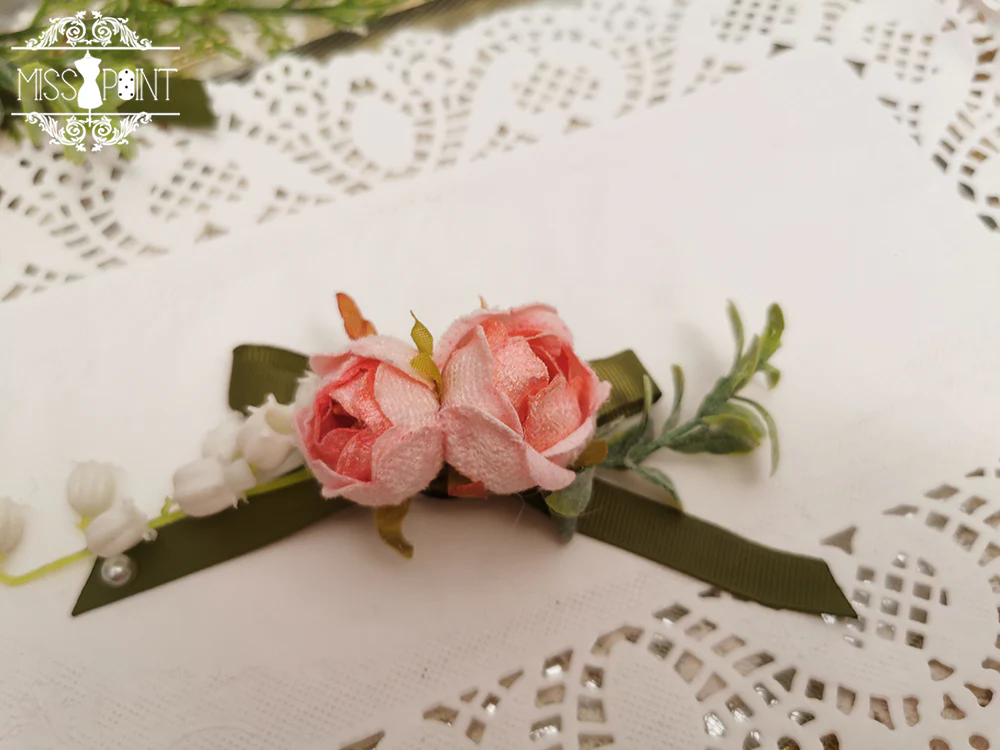 Miss point - Sally's Garden - Lolita Flower Bow Lace Necklace - Image 16