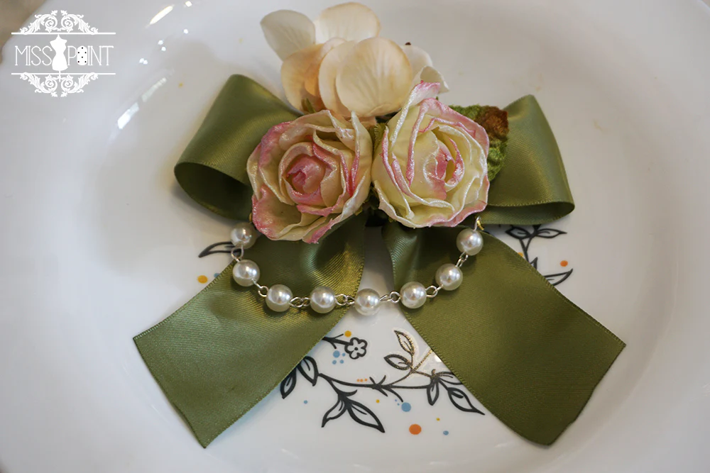 Miss point - Sally's Garden - Lolita Flower Bow Lace Necklace - Image 18