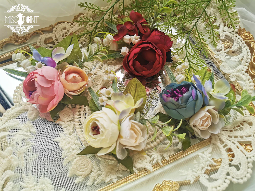 Miss point - Sally's Garden - Lolita Flower Bow Lace Necklace - Image 20