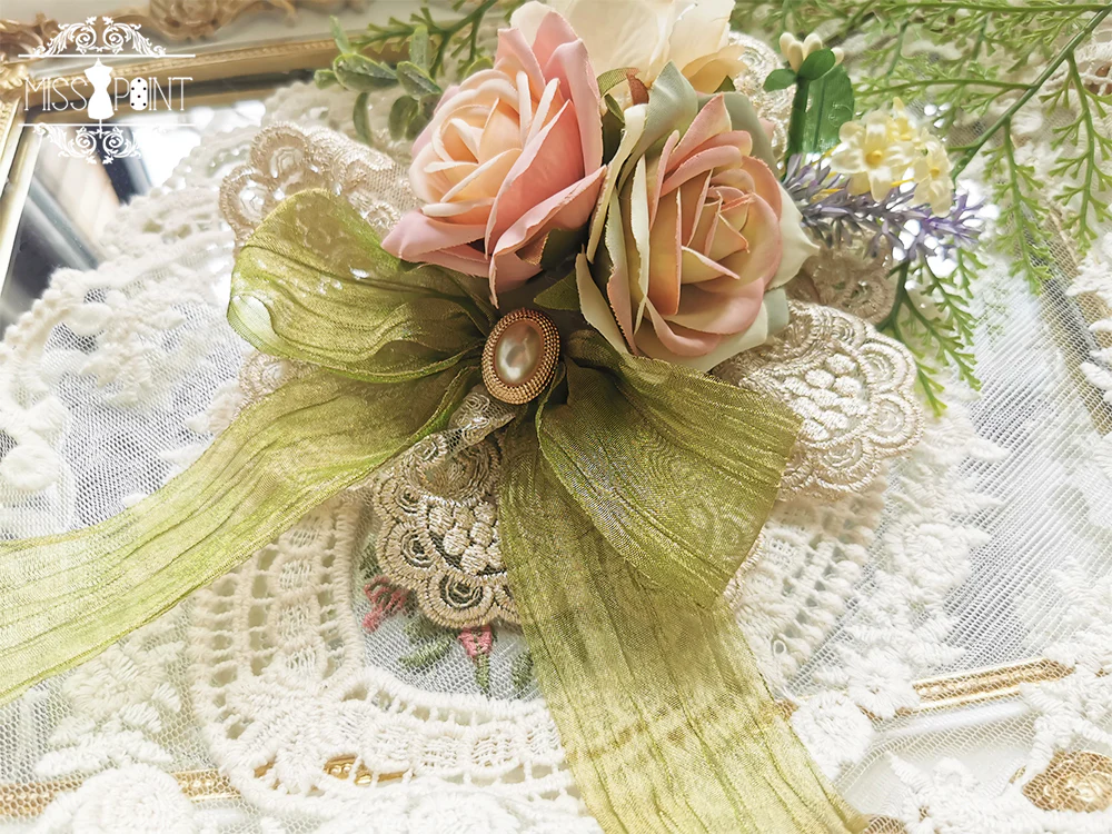 Miss point - Sally's Garden - Lolita Flower Bow Lace Necklace - Image 22