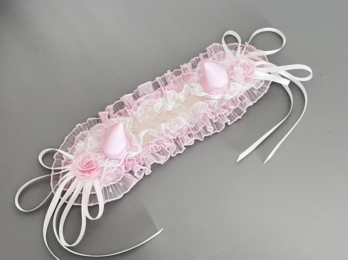Gothic Lolita Halloween KC Devil Horn Hairband Customizable Color - Image 30