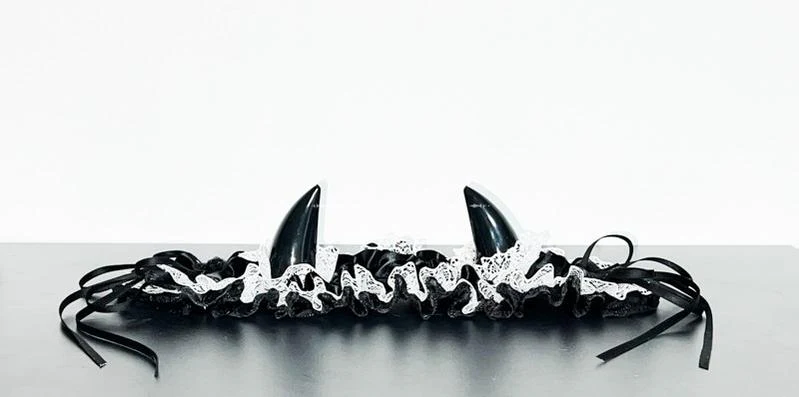 Gothic Lolita Halloween KC Devil Horn Hairband Customizable Color - Image 32