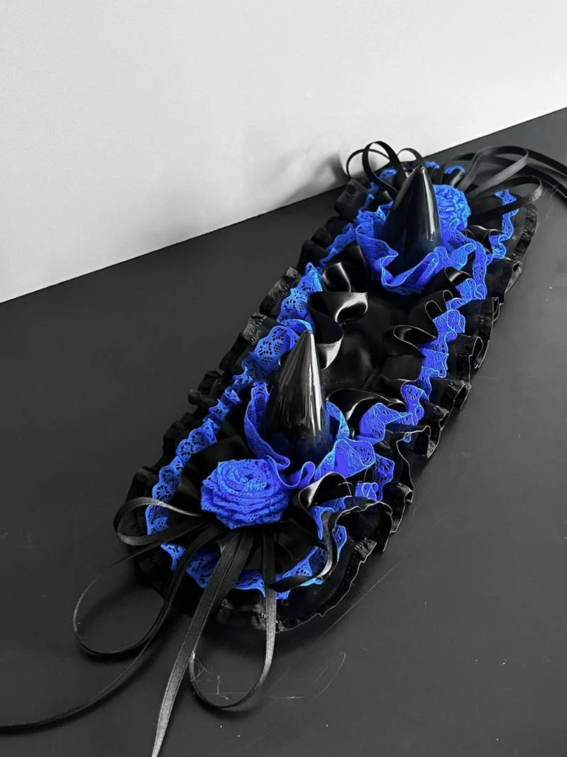 Gothic Lolita Halloween KC Devil Horn Hairband Customizable Color - Image 40