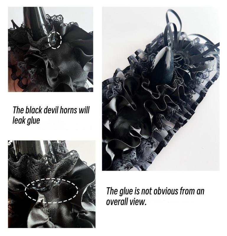 Gothic Lolita Halloween KC Devil Horn Hairband Customizable Color - Image 42