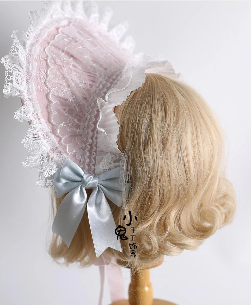 Lolita Headdress, Bunny Ear KC, Embroidered Lace - Image 18