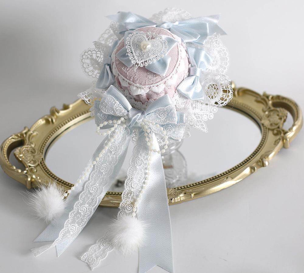 Lolita Headdress, Bunny Ear KC, Embroidered Lace - Image 21