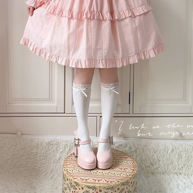 Dreamland - The cycle of all things - Lolita High Platform Shoes with Elegant Butterfly Buckle - Image 29