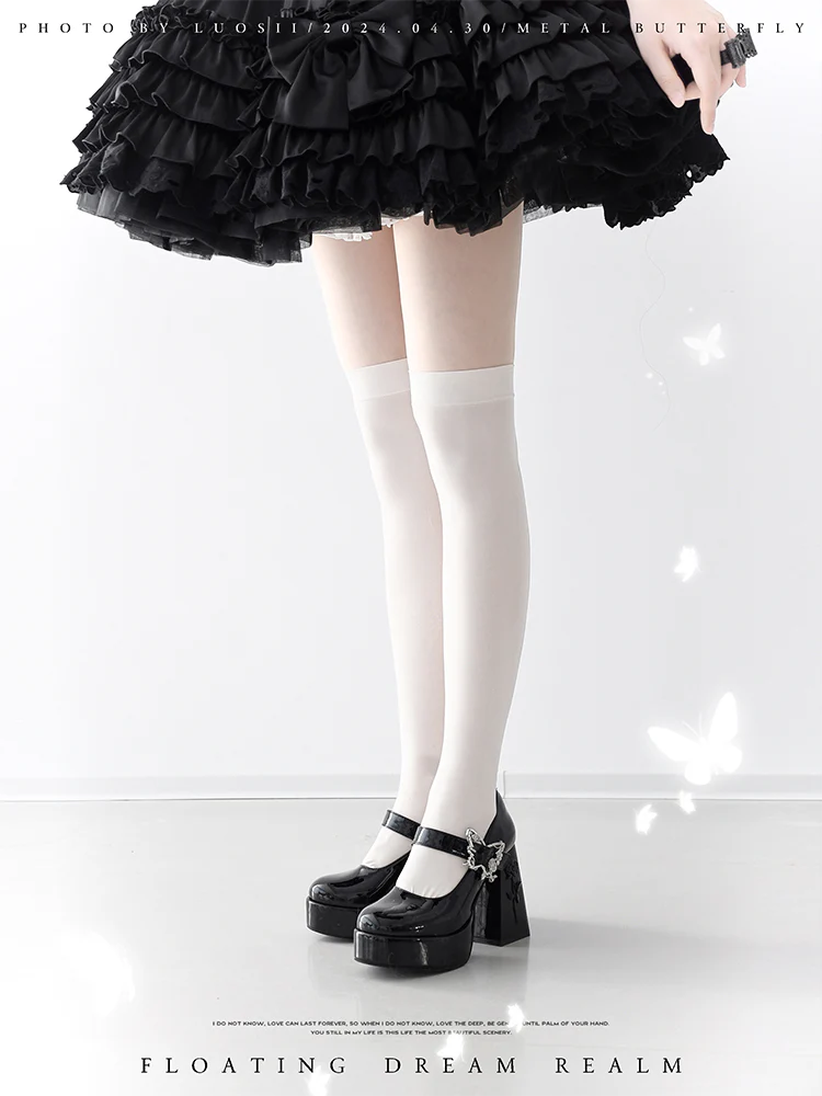 Dreamland - The cycle of all things - Lolita High Platform Shoes with Elegant Butterfly Buckle - Image 7