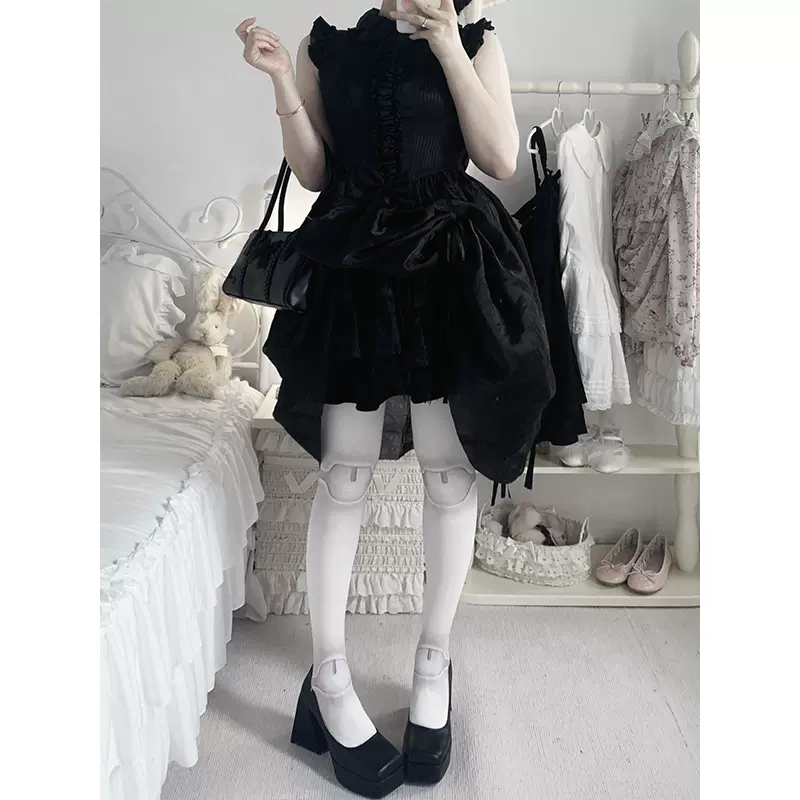 Sweet Lolita Pantyhose, Joint Print Light Stockings - Image 13