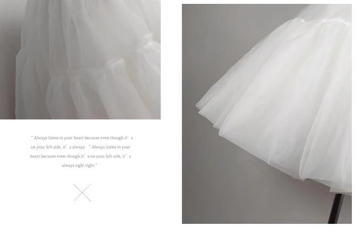 Adjustable Lolita Hoop Puffy Petticoat, 17.7" (45 cm) - Image 9
