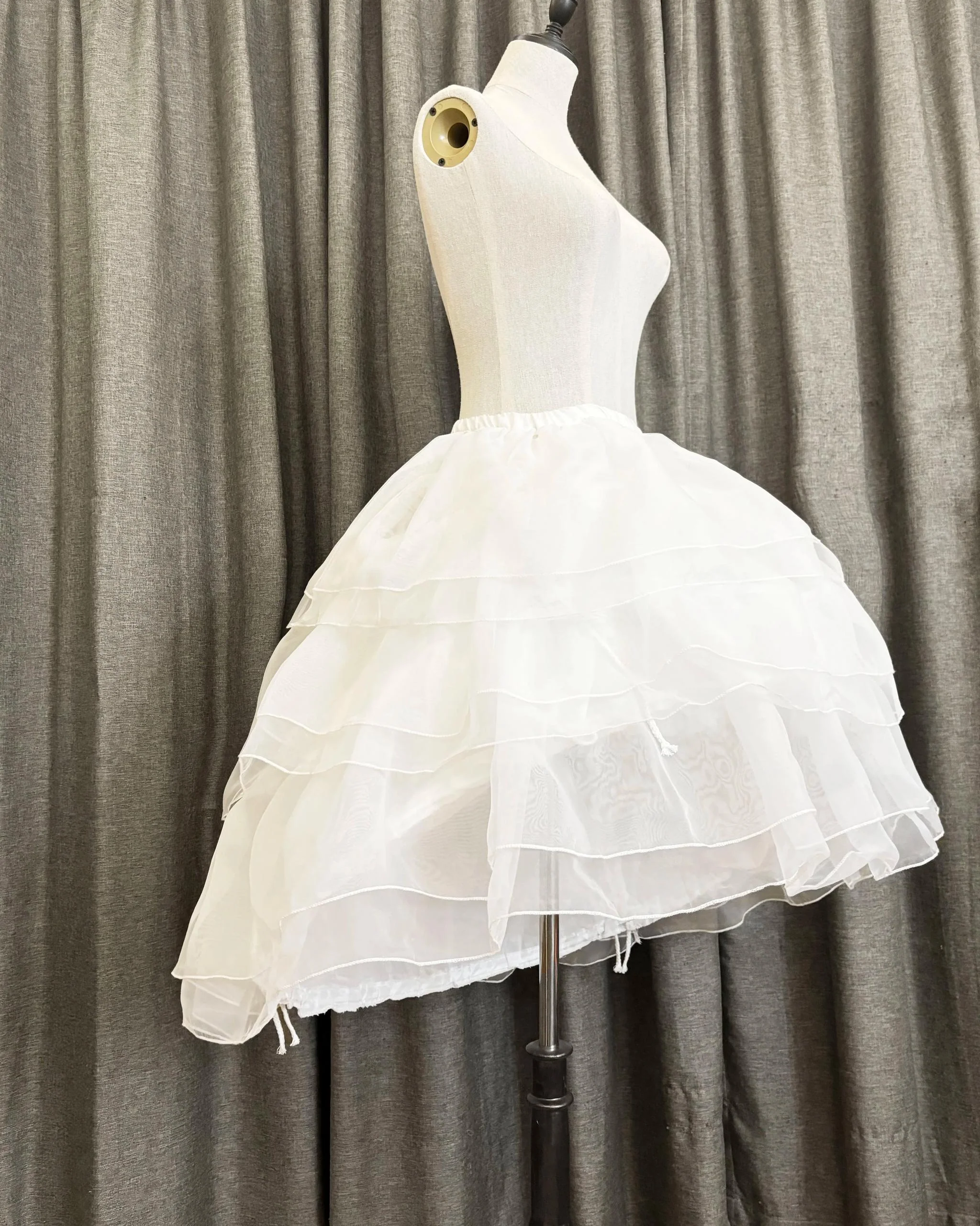 Lolita Petticoat White Plus Size Triple Layer Hoop Petticoat - Image 3