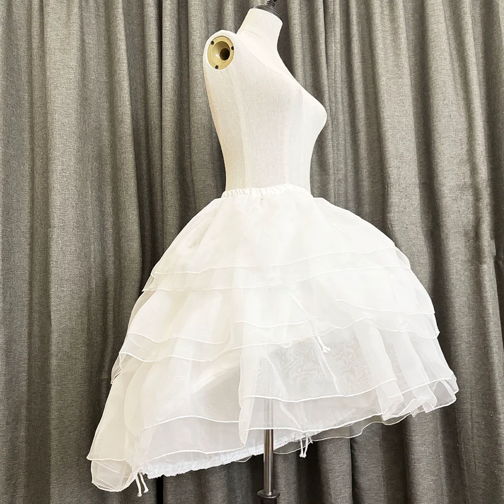 Lolita Petticoat White Plus Size Triple Layer Hoop Petticoat - Image 4