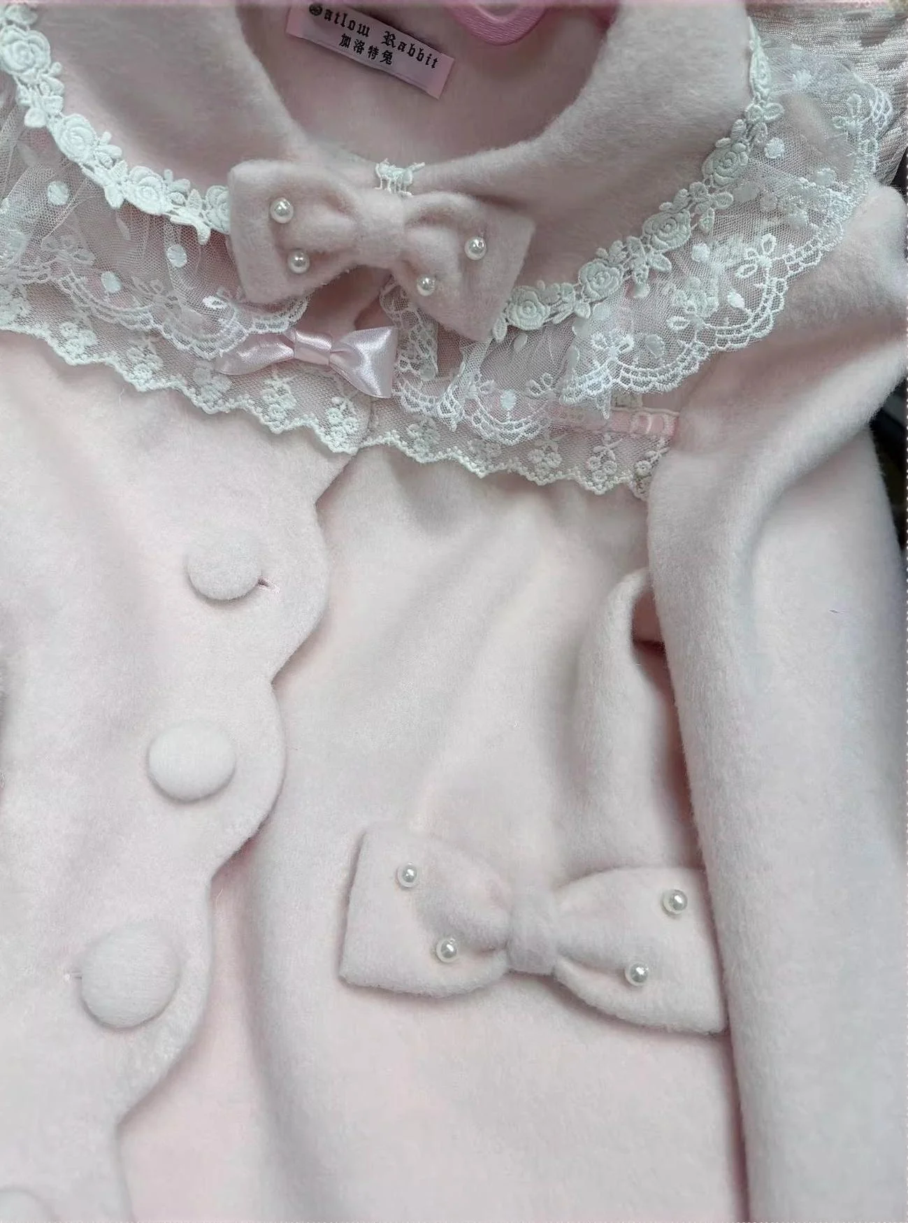 Petal Girl - Loose Sweet Lolita Coat, Detachable Bow - Image 16