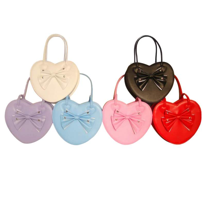 Multicolors Sweet Lolita Bag, Heart Shape - Image 5