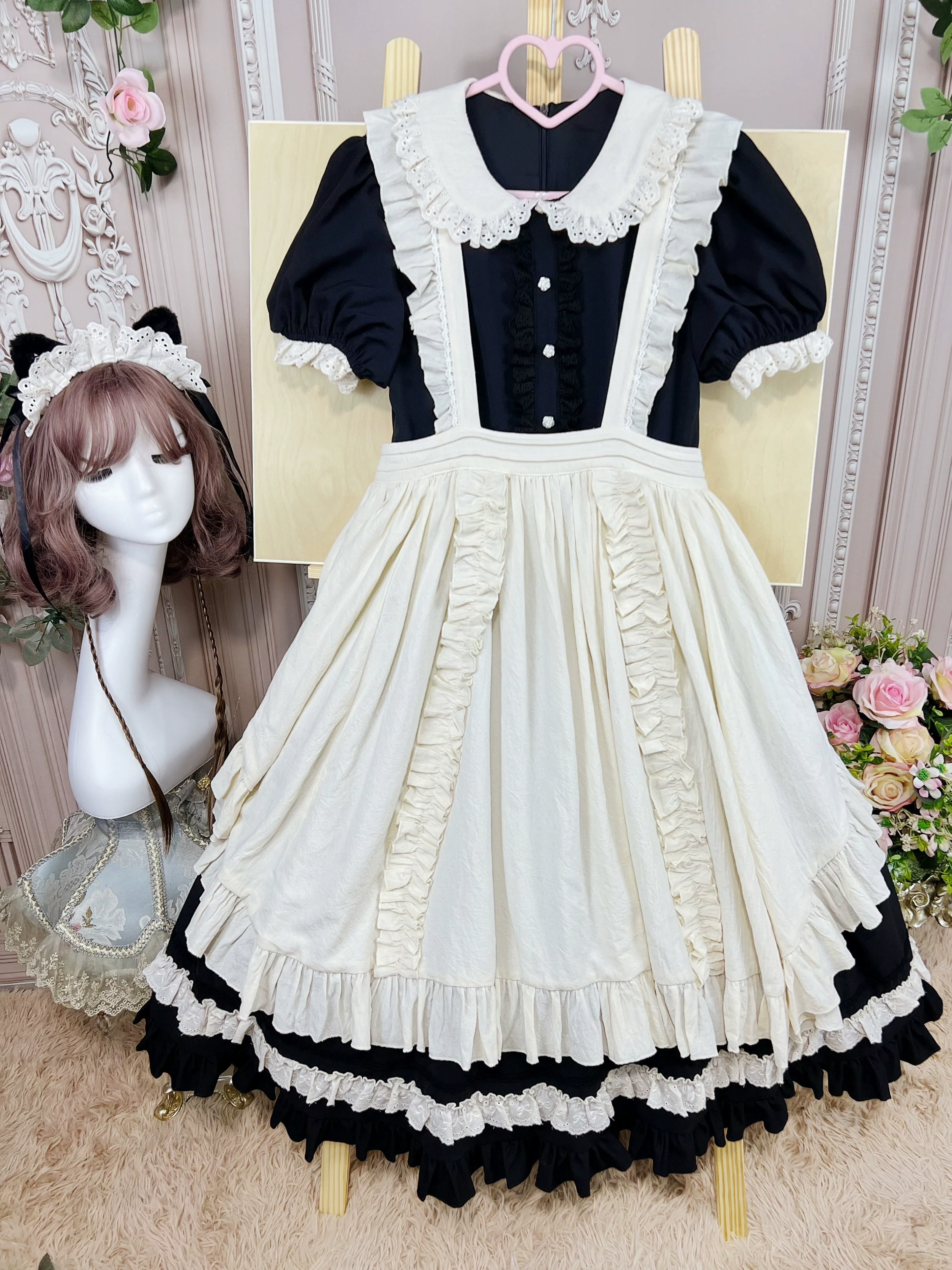 DMFS - Piaget Servant - Maid Lolita OP Dress Vintage Lolita Dress - Image 3