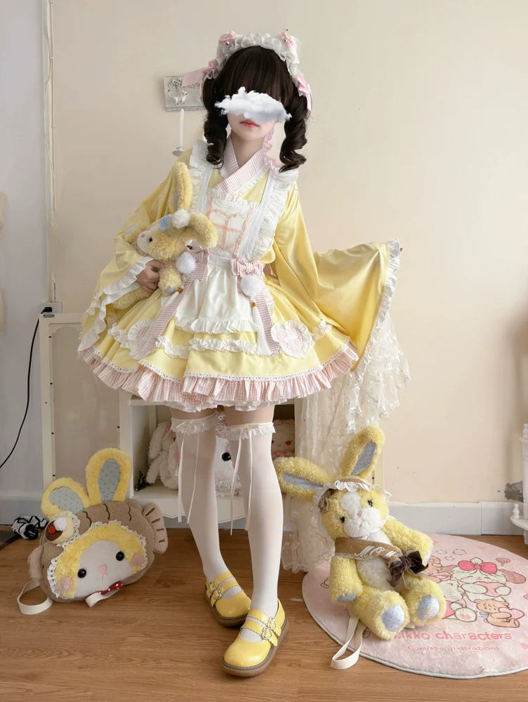 Hanguliang - Sweet Meow Nurse - Maid Lolita Skirt Set Kawaii Lolita Dress - Image 18