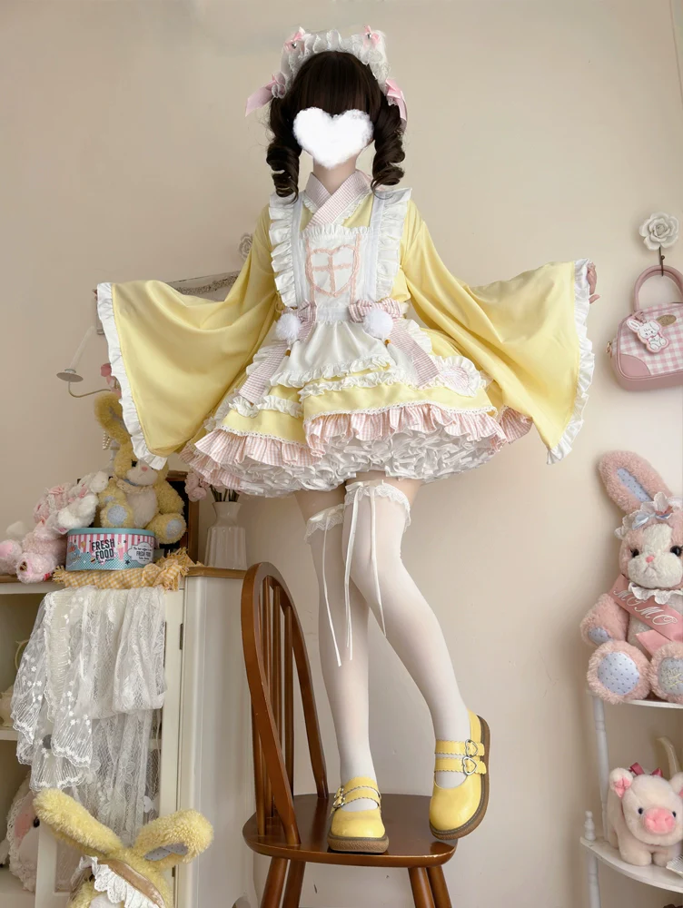 Hanguliang - Sweet Meow Nurse - Maid Lolita Skirt Set Kawaii Lolita Dress - Image 19