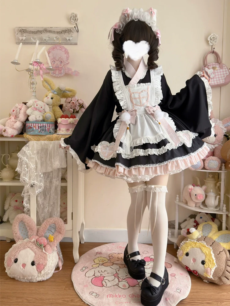 Hanguliang - Sweet Meow Nurse - Maid Lolita Skirt Set Kawaii Lolita Dress - Image 26