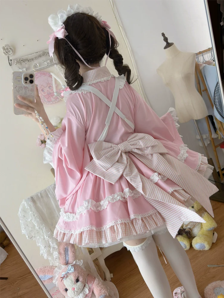 Hanguliang - Sweet Meow Nurse - Maid Lolita Skirt Set Kawaii Lolita Dress - Image 5