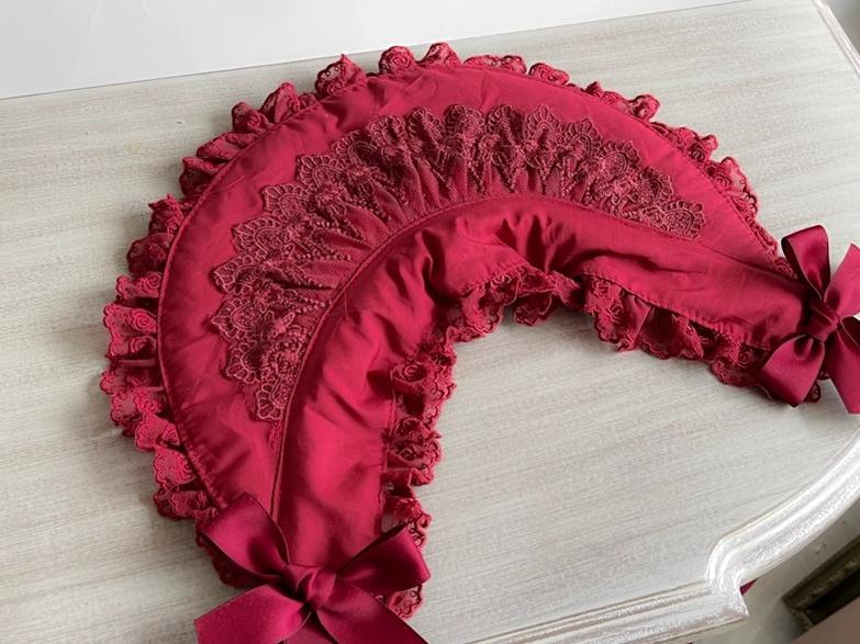 Gothic Lolita Lace Bonnet Wide Brim Bow BNT Headwear - Image 17