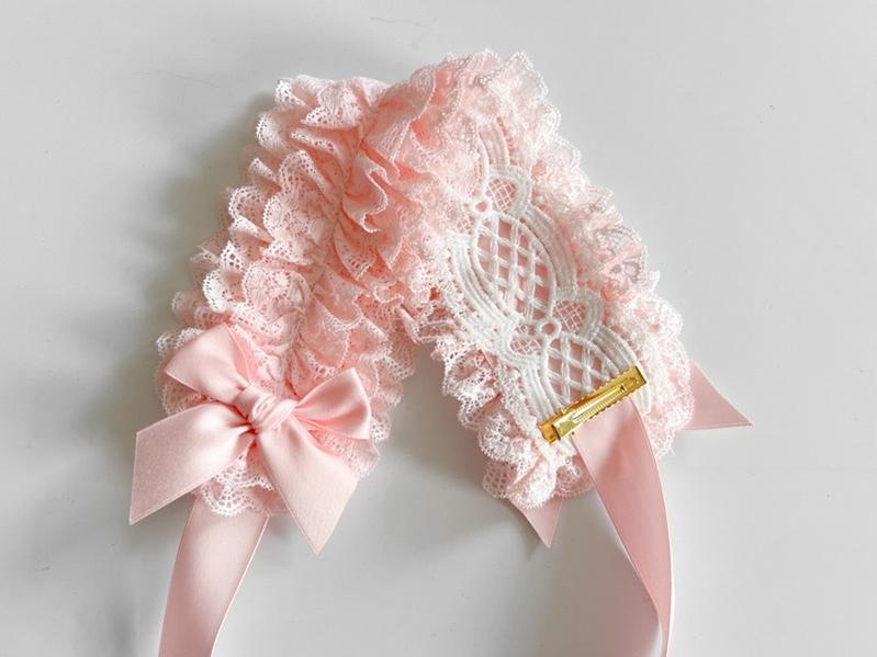 Customized Elegant Lolita Bow Lace KC Headdress - Image 10