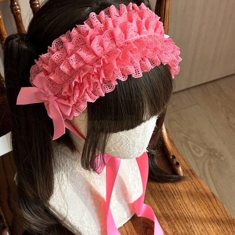Customized Elegant Lolita Bow Lace KC Headdress - Image 17