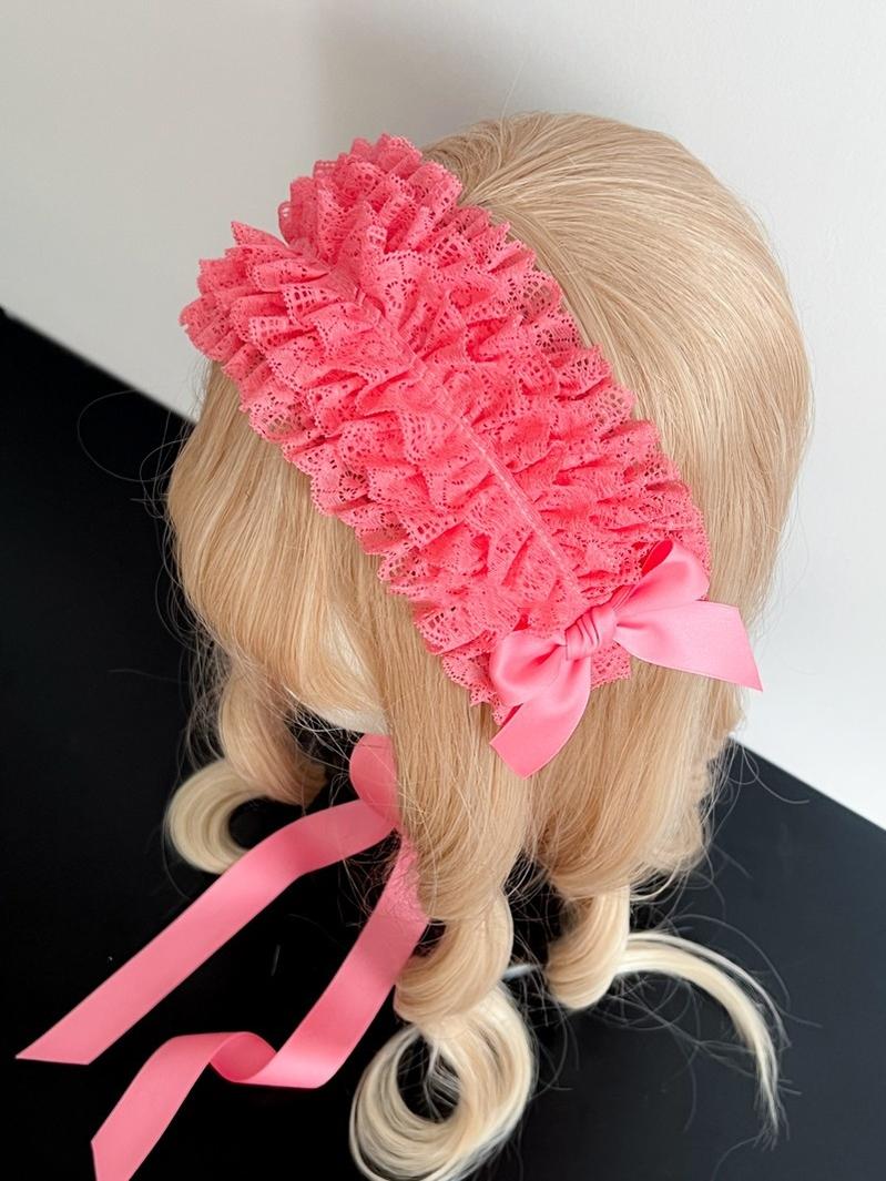 Customized Elegant Lolita Bow Lace KC Headdress - Image 18