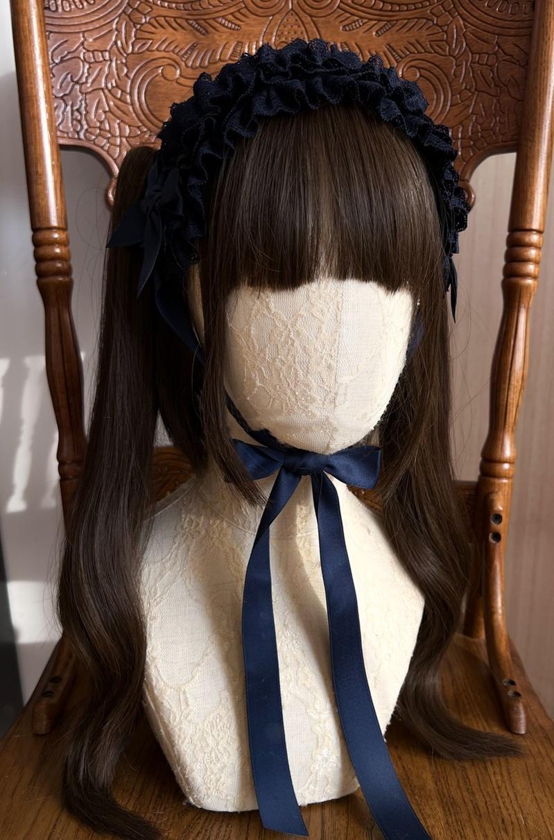 Customized Elegant Lolita Bow Lace KC Headdress - Image 23