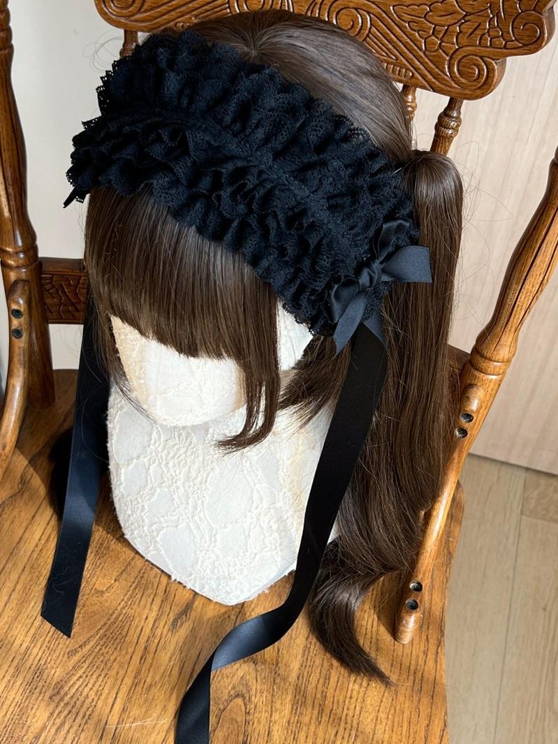 Customized Elegant Lolita Bow Lace KC Headdress - Image 27