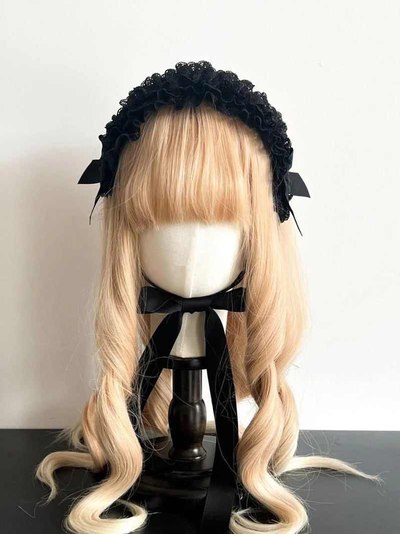Customized Elegant Lolita Bow Lace KC Headdress - Image 28