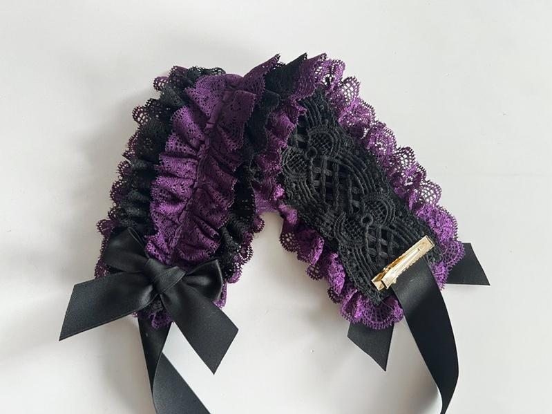 Customized Elegant Lolita Bow Lace KC Headdress - Image 34