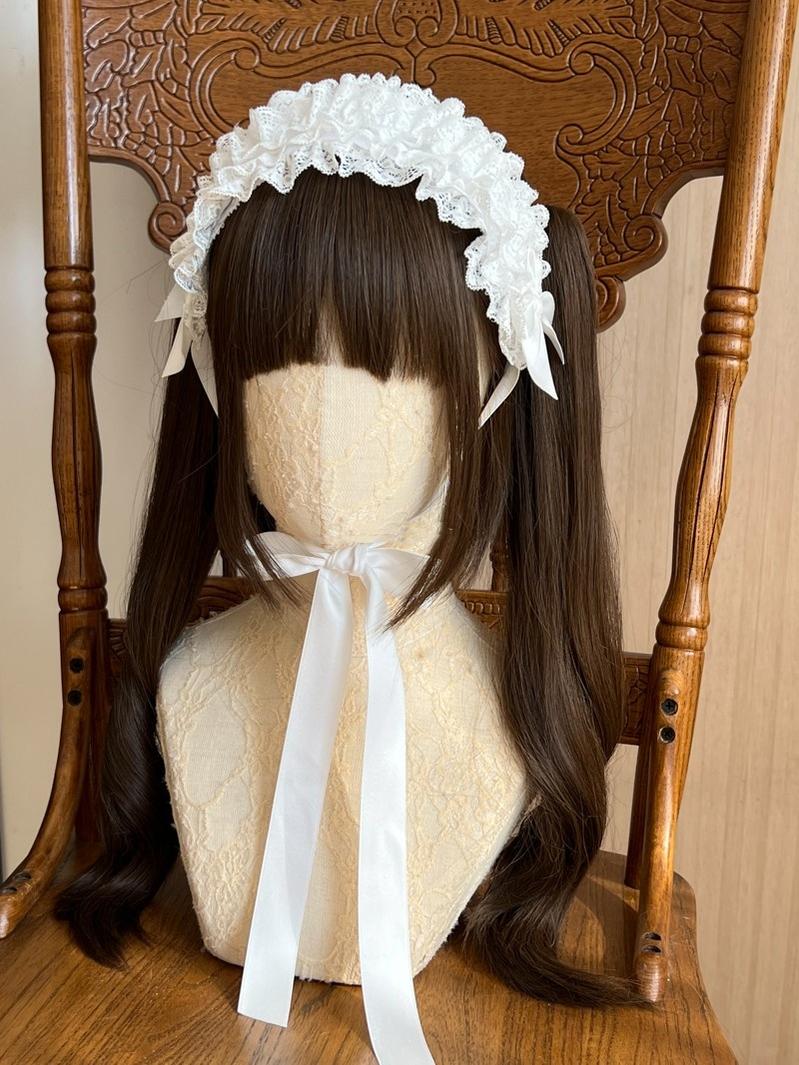 Customized Elegant Lolita Bow Lace KC Headdress - Image 4