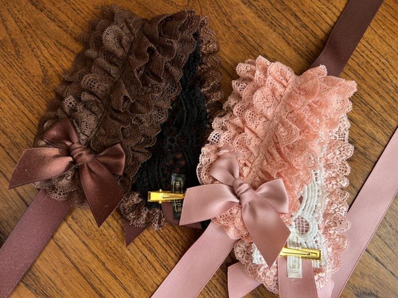 Customized Elegant Lolita Bow Lace KC Headdress - Image 46